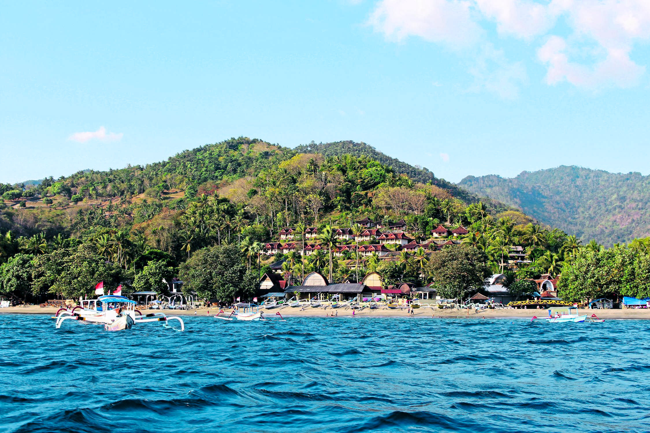 Senggigi Beach on Lombok Island (Chris Wiltshire/PA)