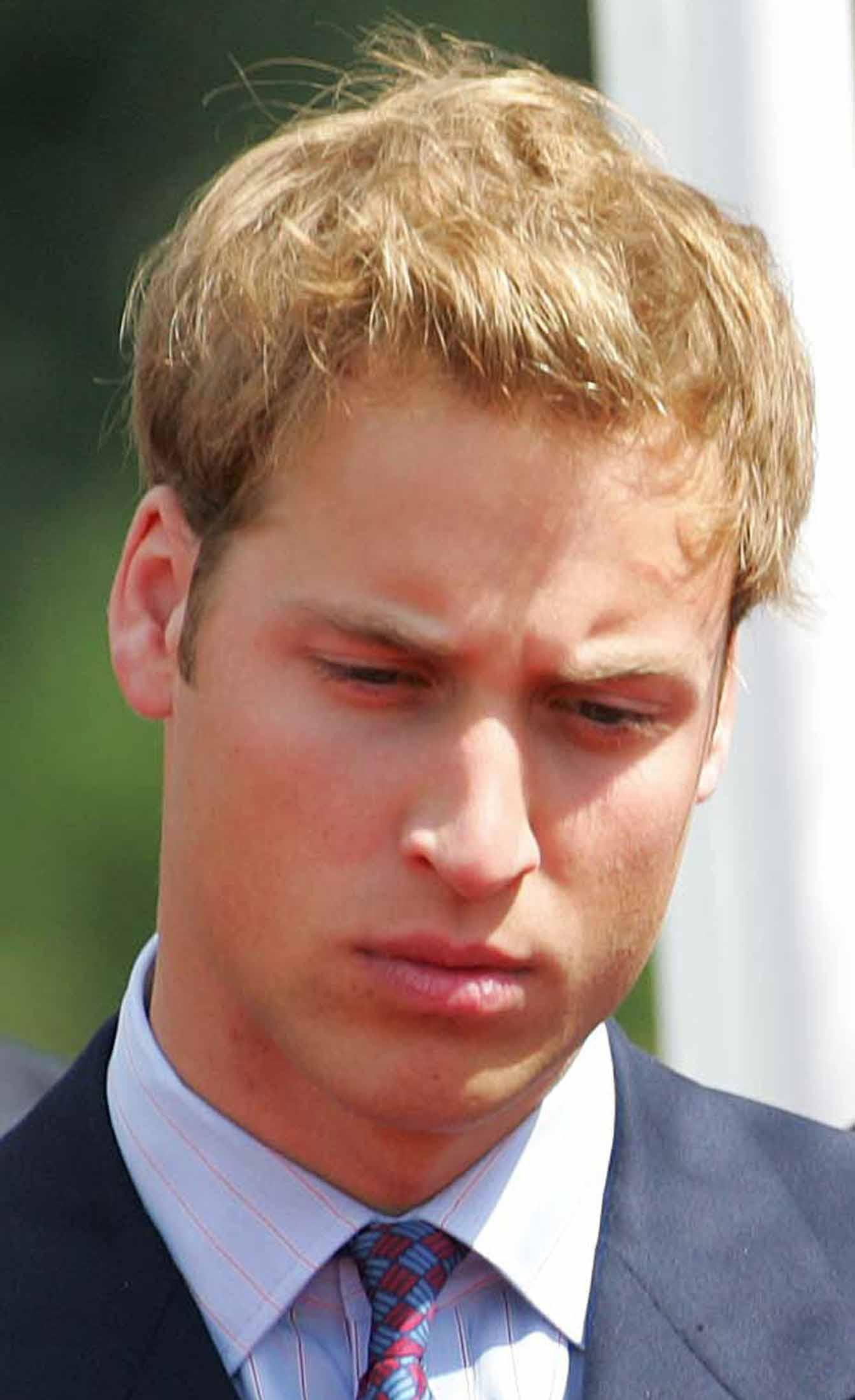 William at the unveiling of a fountain in memory of his mother in 2004 (PA)