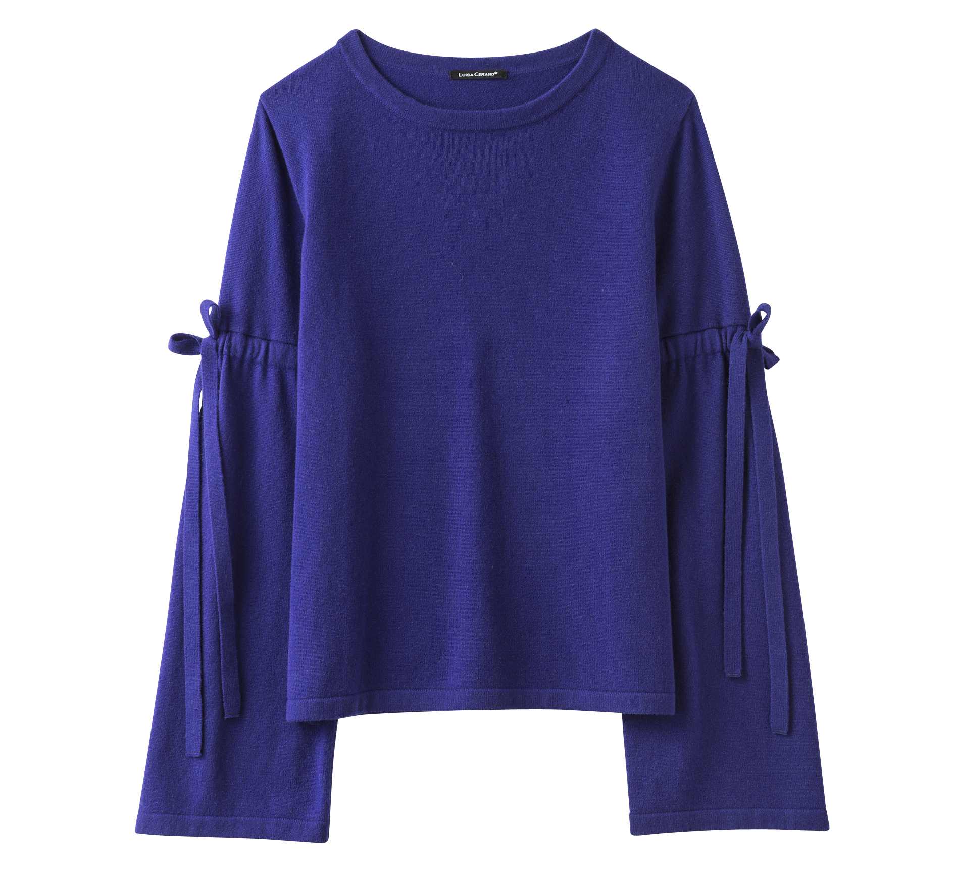 Luisa Cerano Purple Cashmere Blend Sweater