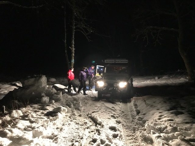 Moffat Mountain Rescue Team during Sunday's rescue (Moffat Mountain Rescue Team/PA) 