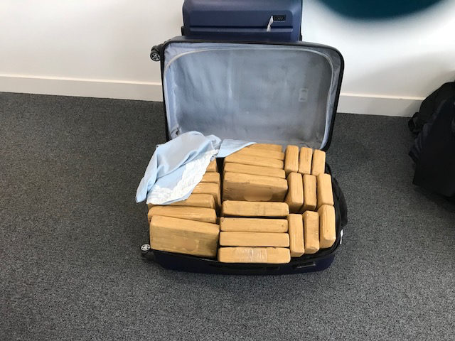 The men were arrested after drugs were found on a flight into England from Bogota, Colombia, the court heard (Border Force/PA)