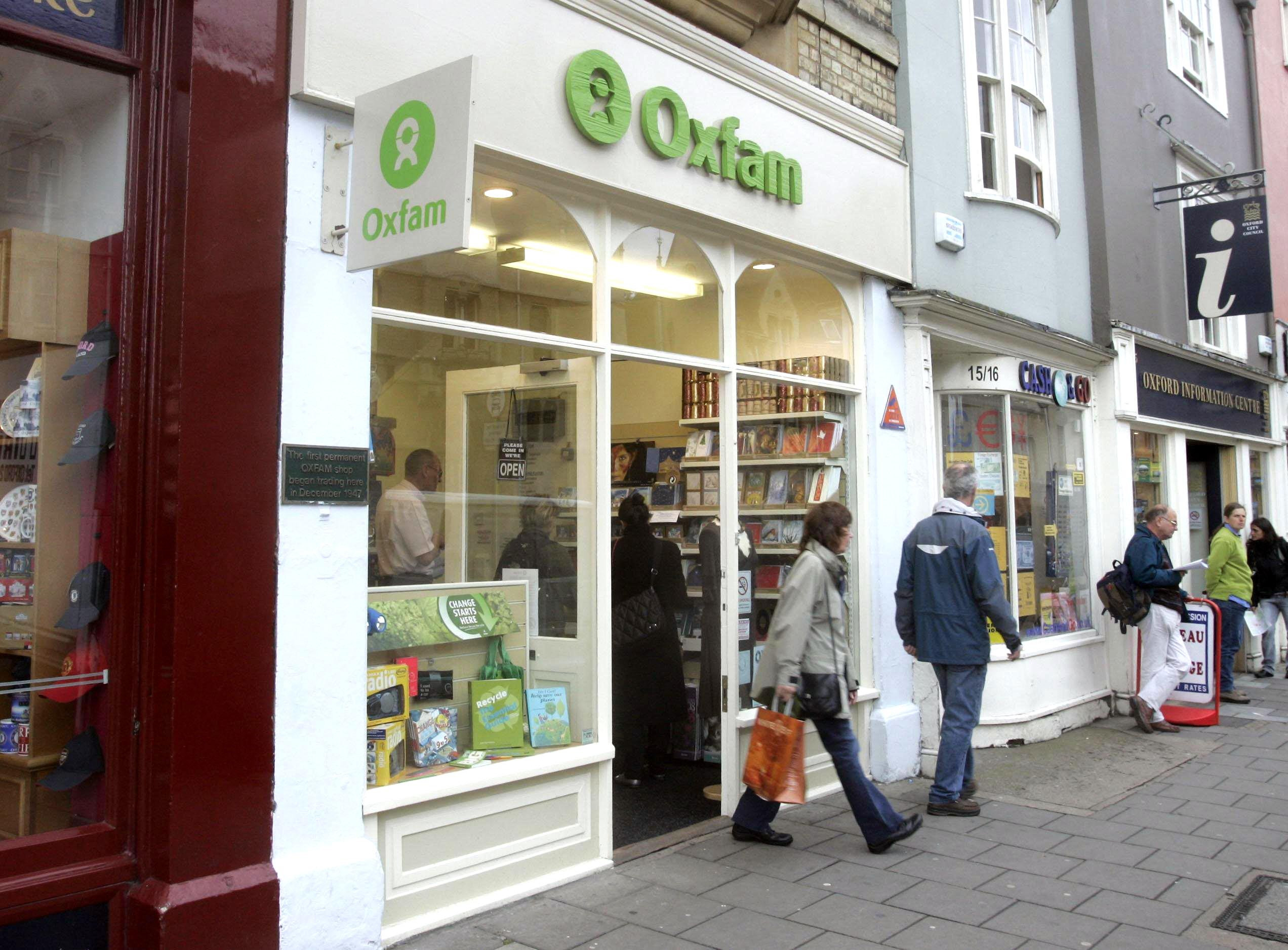 Oxfam shop (Tim Ockenden/PA)