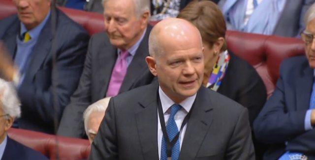 Lord Hague delivers his verdict on the European Union (Withdrawal) Bill (PA)