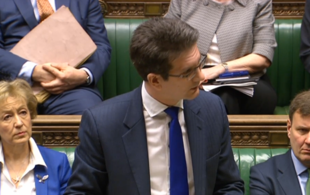 Brexit minister Steve Baker makes an apology to the House of Commons