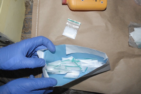 National Crime Agency image of items found at Kyle Enos's address (National Crime Agency/PA)
