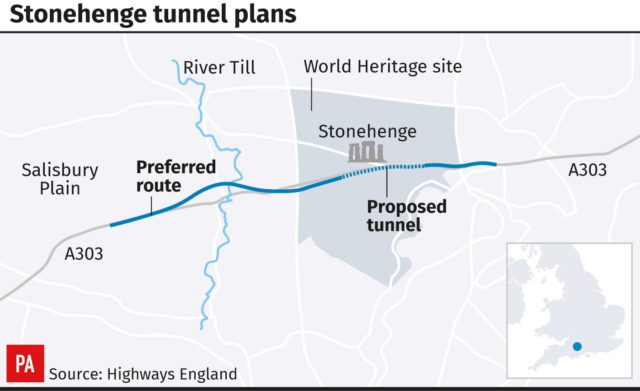 Stonehenge tunnel plans (PA Graphics)