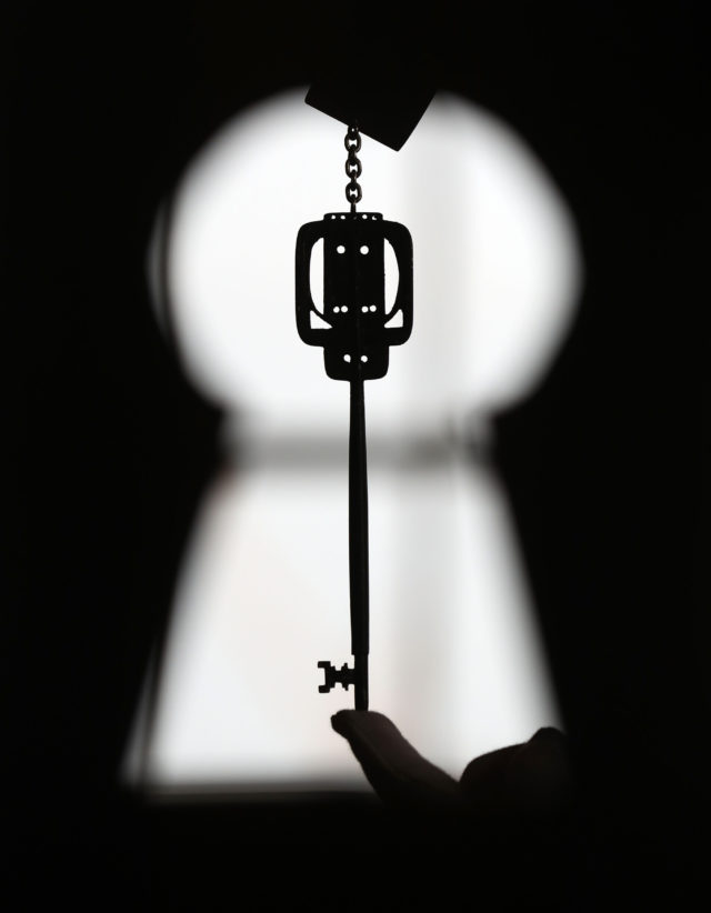 The key, which has not been seen in public since 1899, will be auction in April (Andrew Milligan/PA)