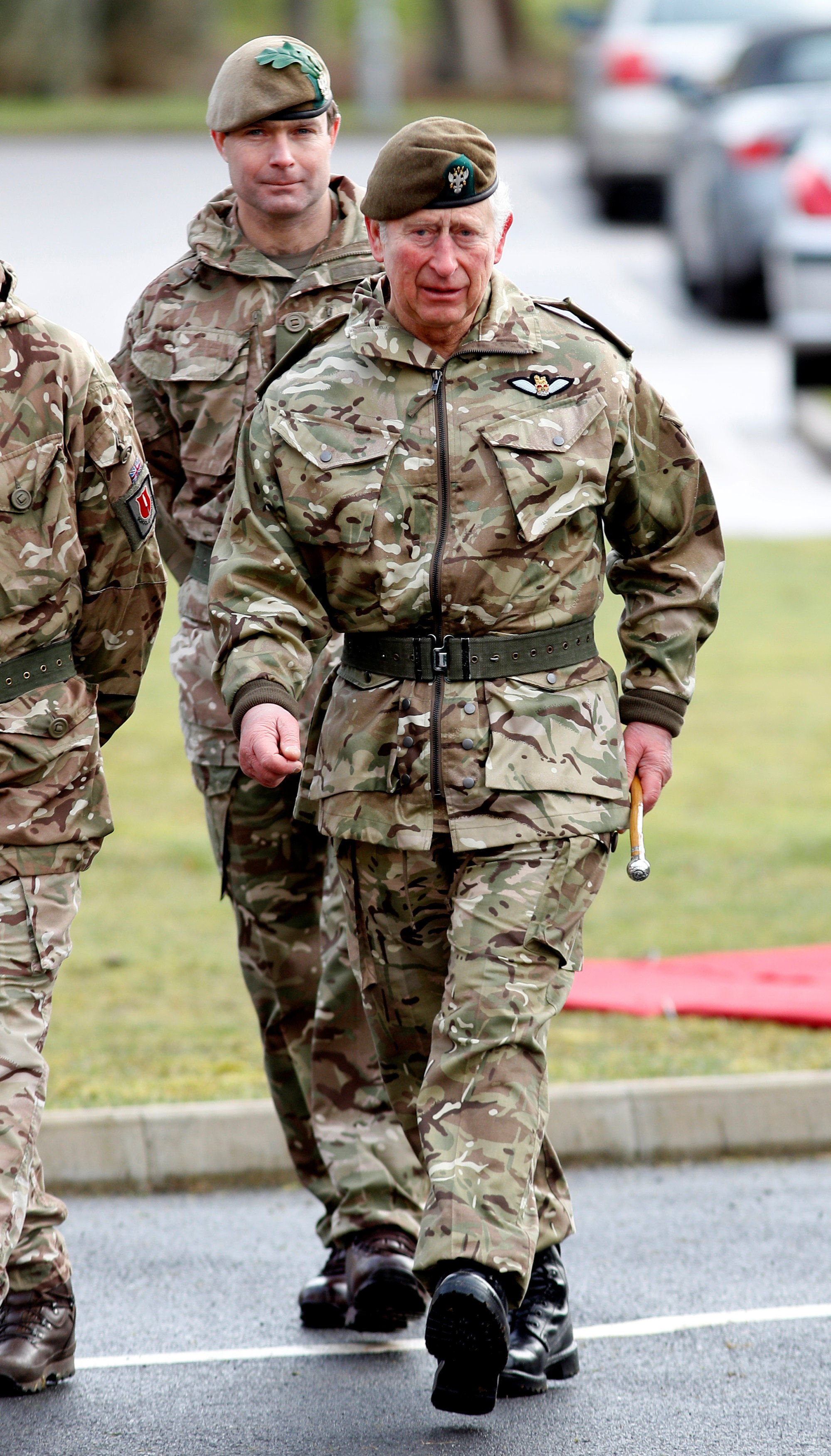 The Prince of Wales during his visit to the 1st Battalion the Mercian Regiment