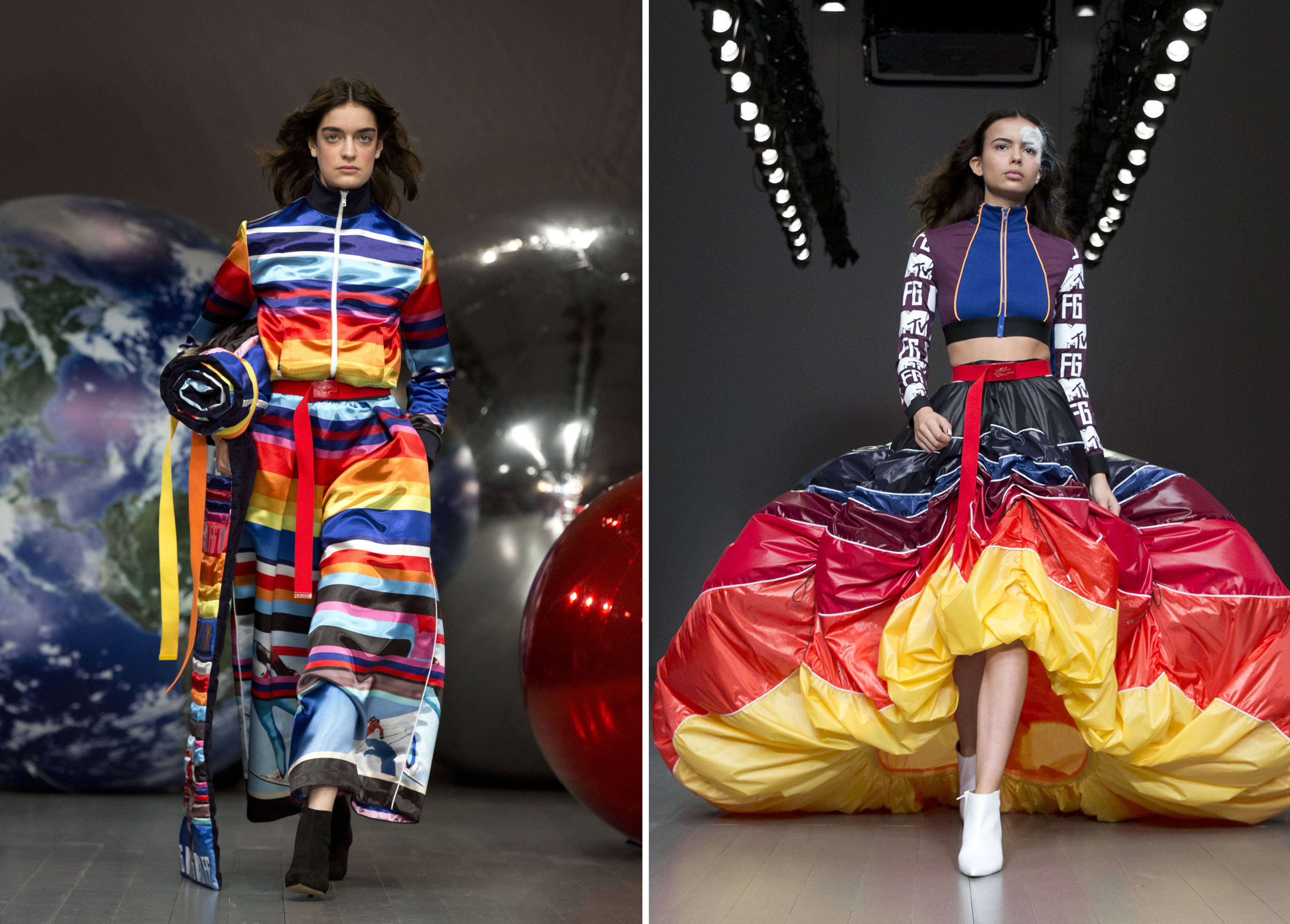 (Isabel Infantes/PA) Models on the catwalk during the Fyodor Golan Autumn/Winter 2018