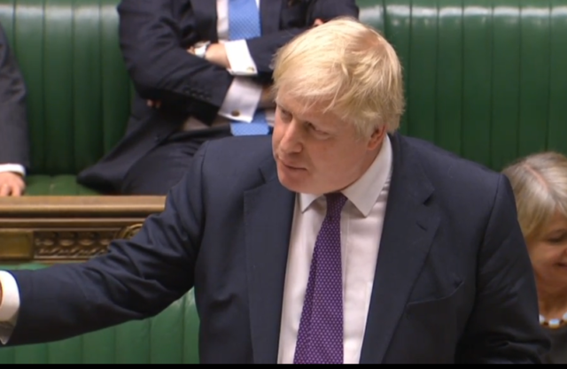Foreign Secretary Boris Johnson speaks in the Commons 