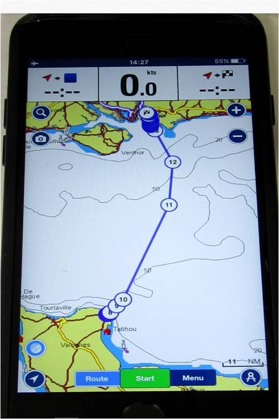 The navigation app found on Dmytro Kruik's phone (Home Office/PA)