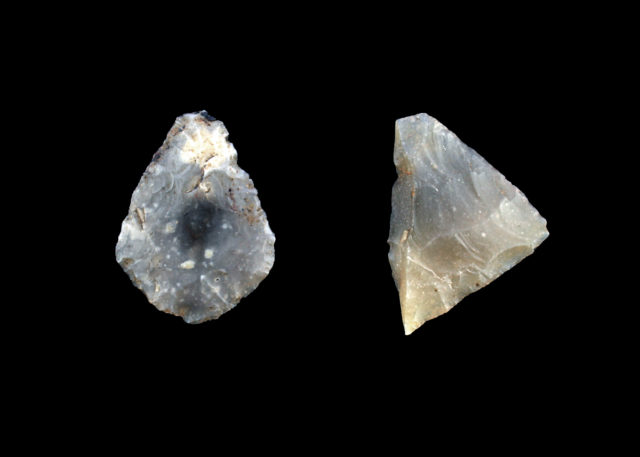 Arrowheads found during excavations for the Aberdeen bypass (Transport Scotland/PA)