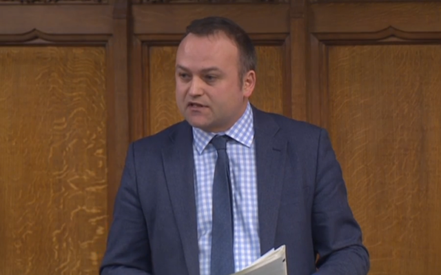 Labour MP Neil Coyle addresses the Commons during a debate on homelessness