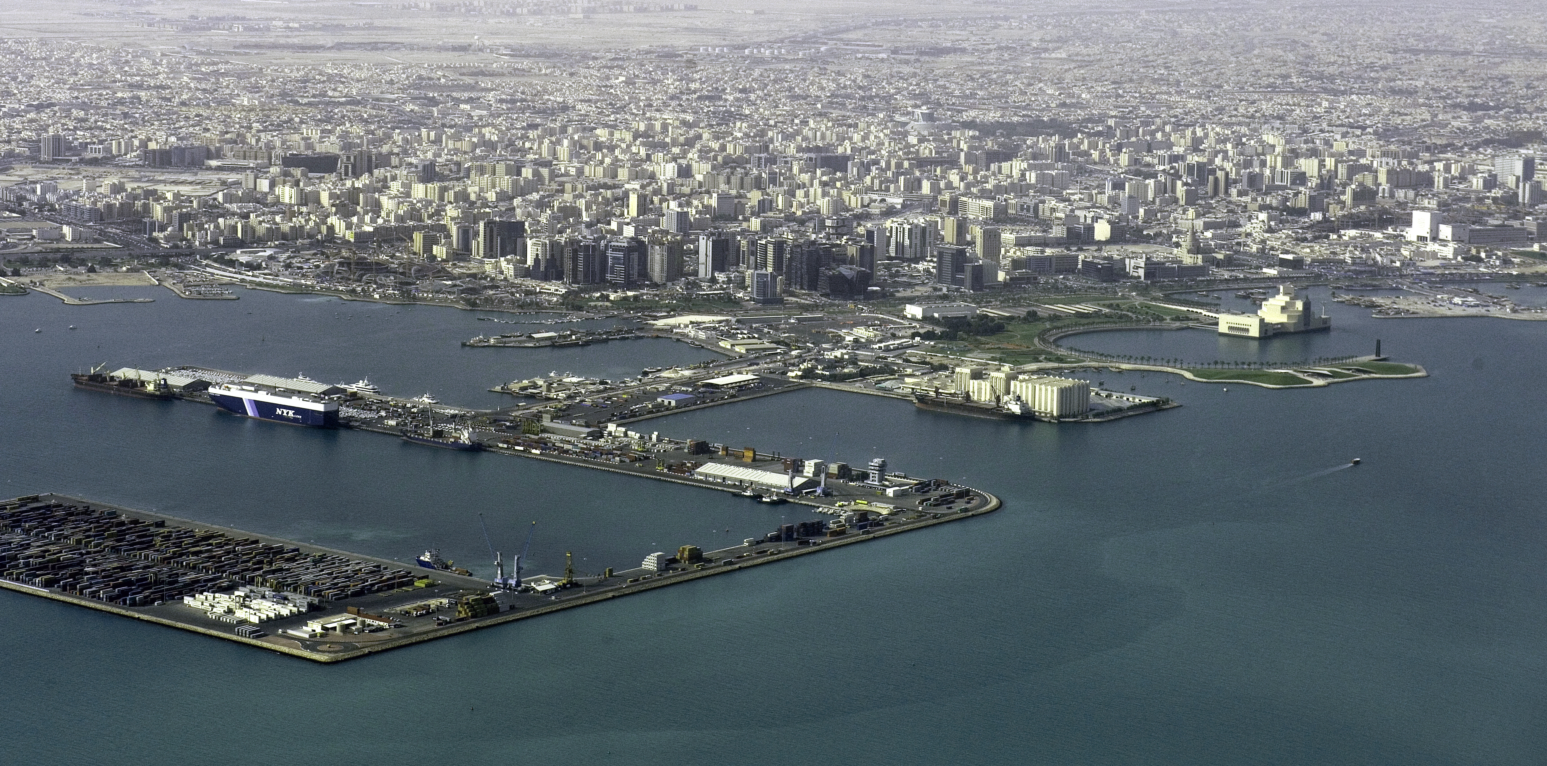 An aerial view of Doha in Qatar (Anthony Devlin/PA)