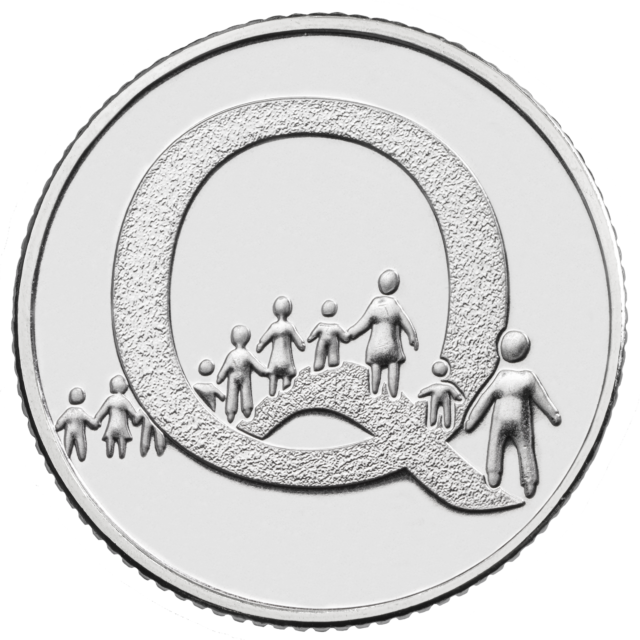 Queuing coins