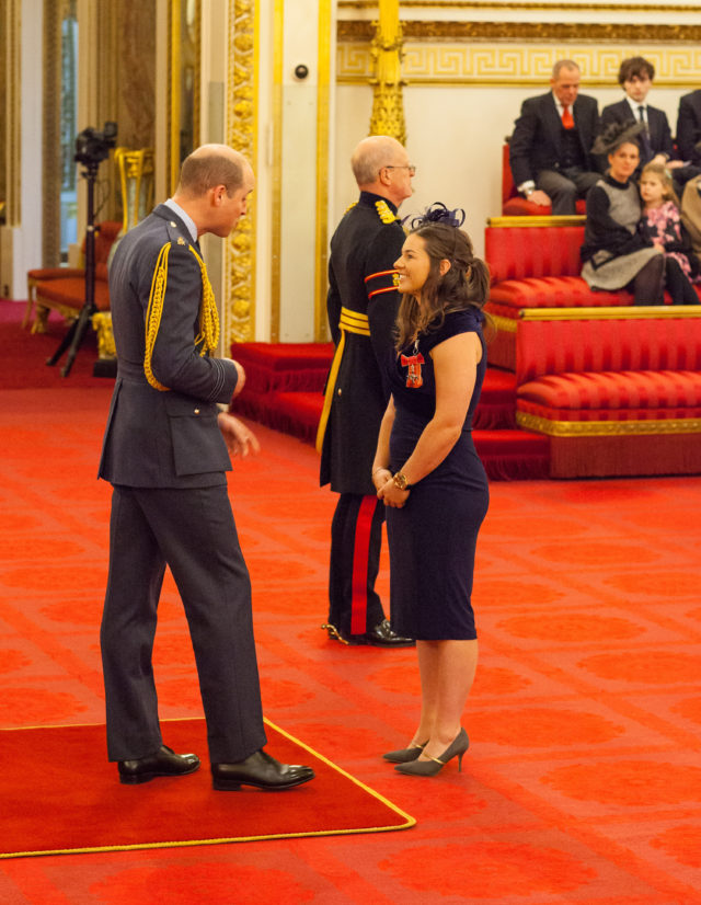 Miss Beaumont is made an MBE (Dominic Lipinski/PA Wire