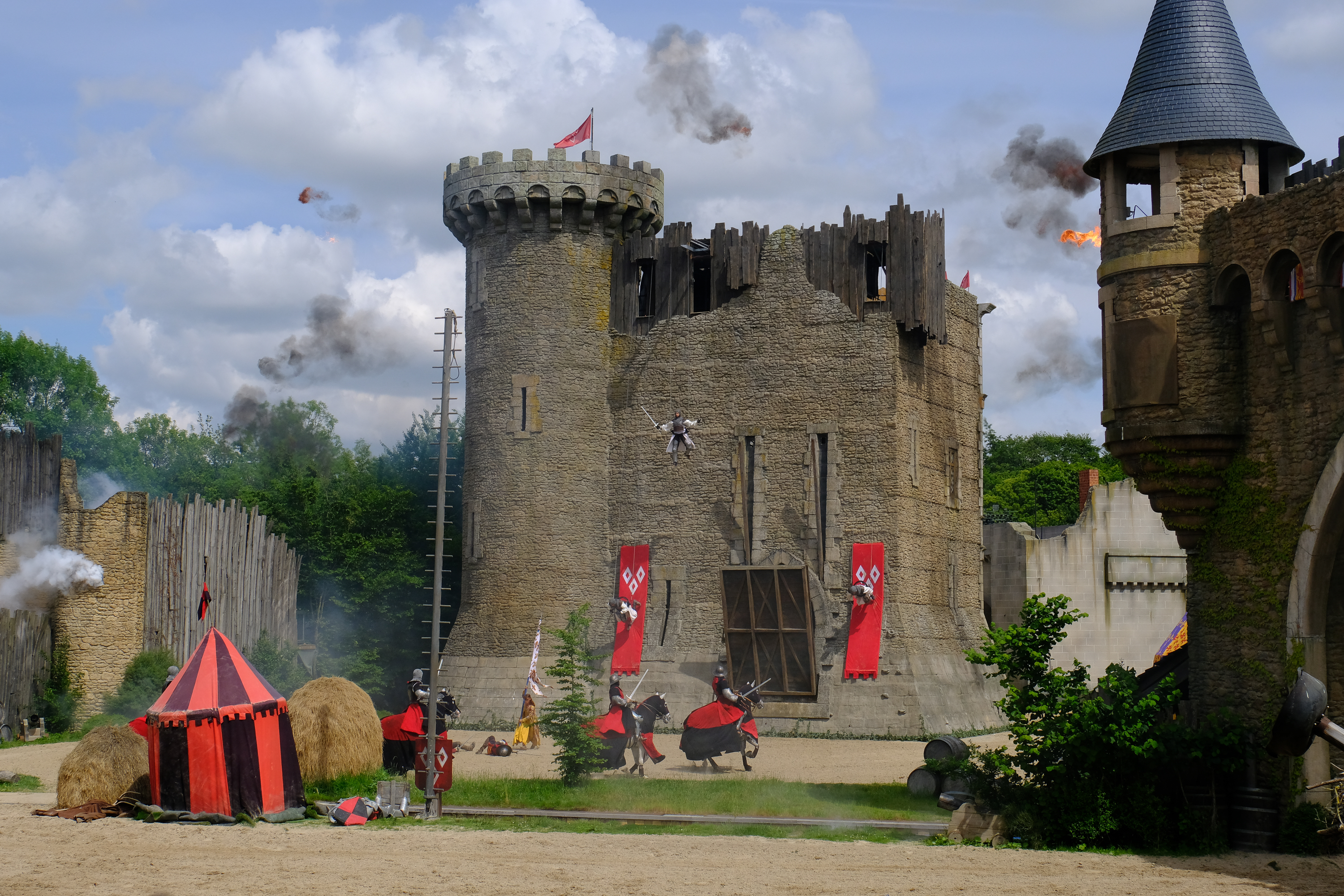 Many of Puy Du Fou's historic re-enactments feature mindboggling sets (Warren Chrismas/PA)