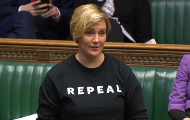 Labour MP Stella Creasy speaking during the debate