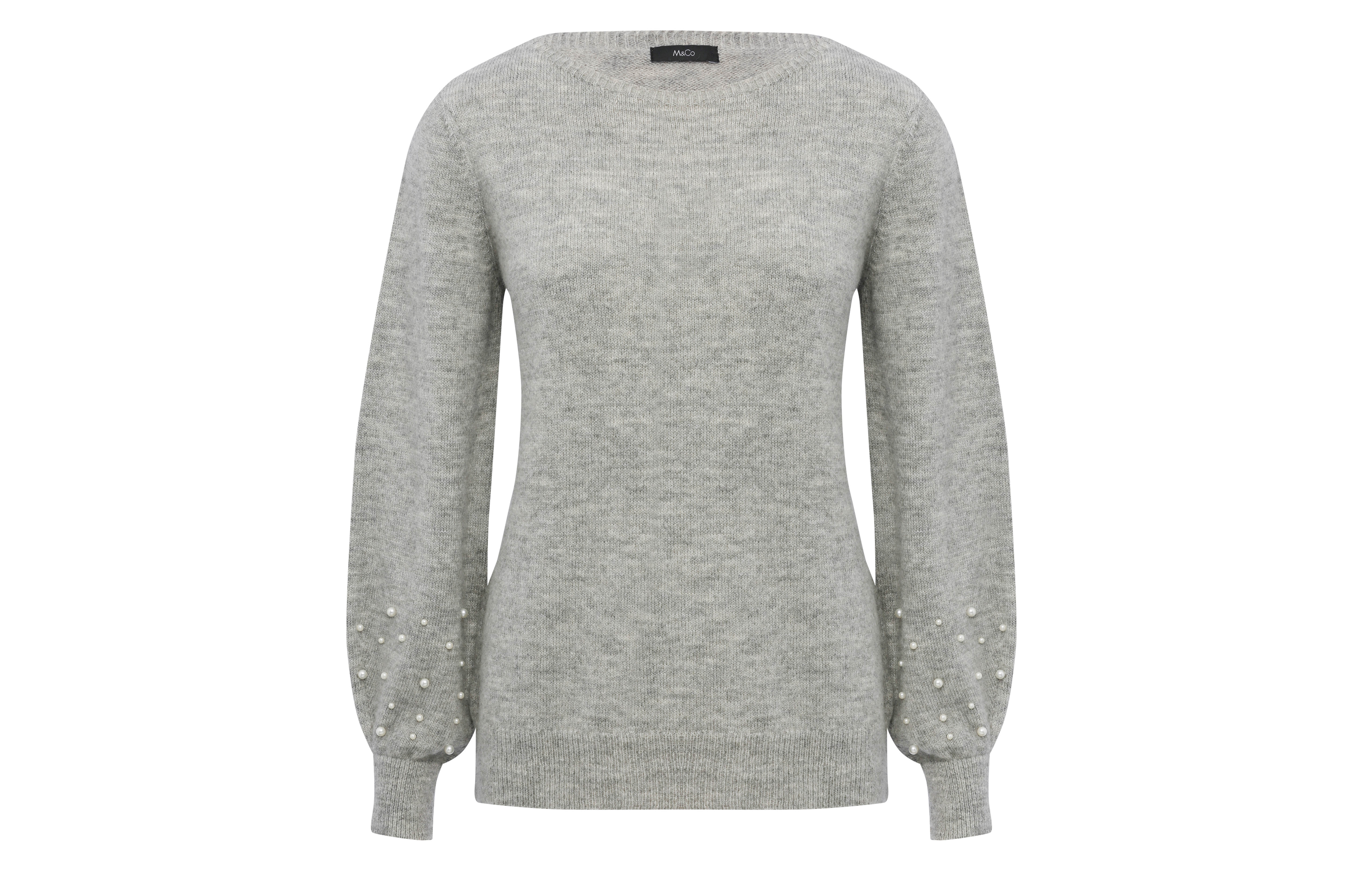 M&Co Pearl Embellished Jumper
