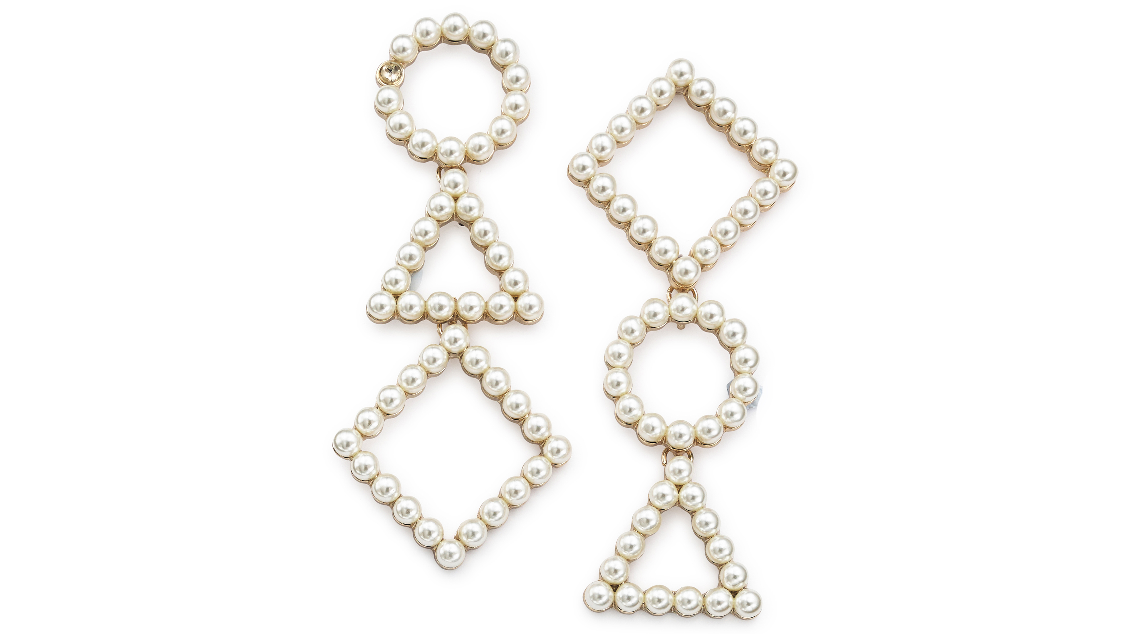 Simply Be Mismatch Pearl Earrings