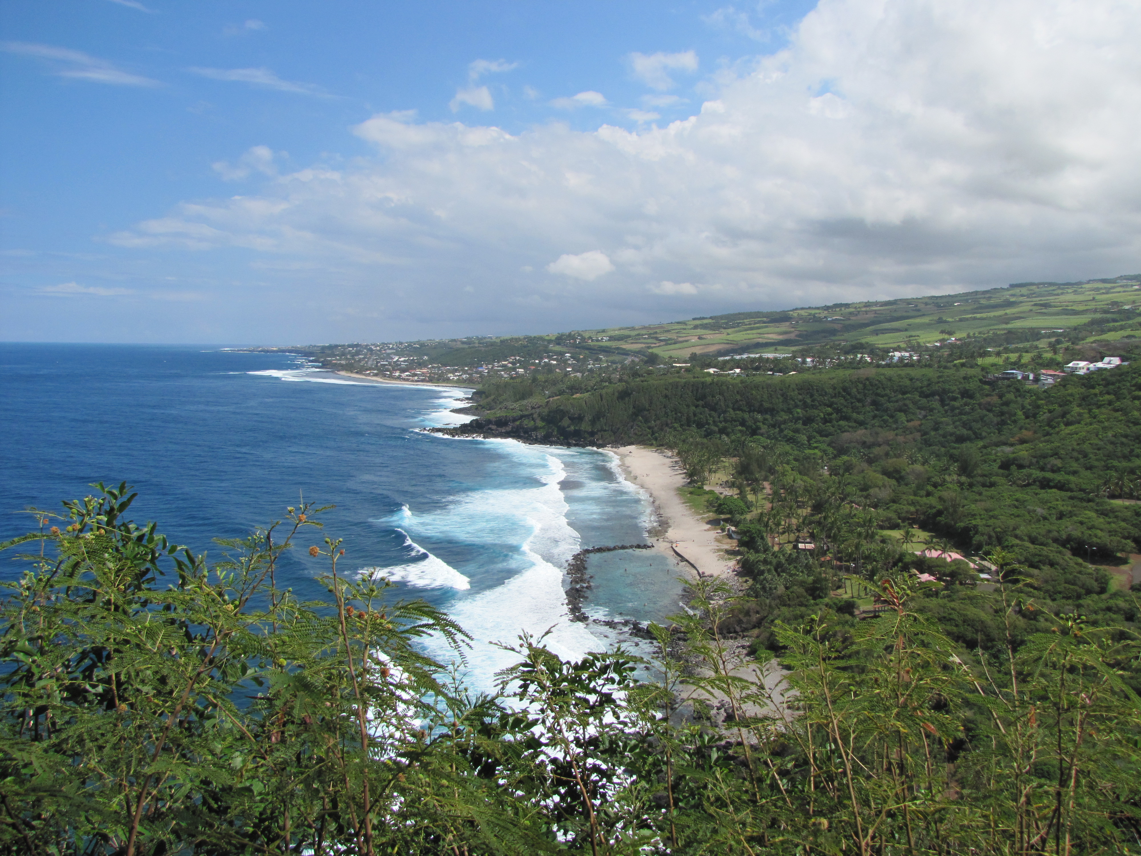 The Plage de Grand Anse beach on Reunion (Verena Vogt, PA)