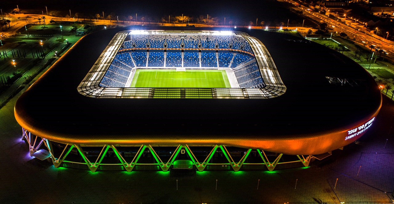 The Sammy Ofer Stadium in Haifa, Israel 