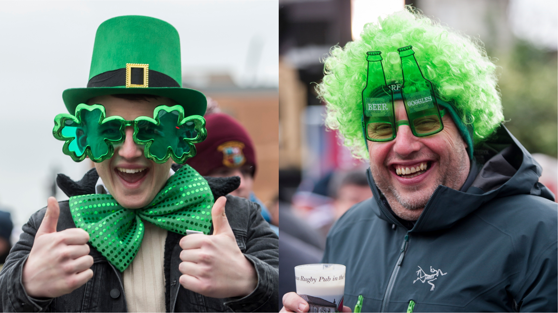 Irish fans at Twickenham, London