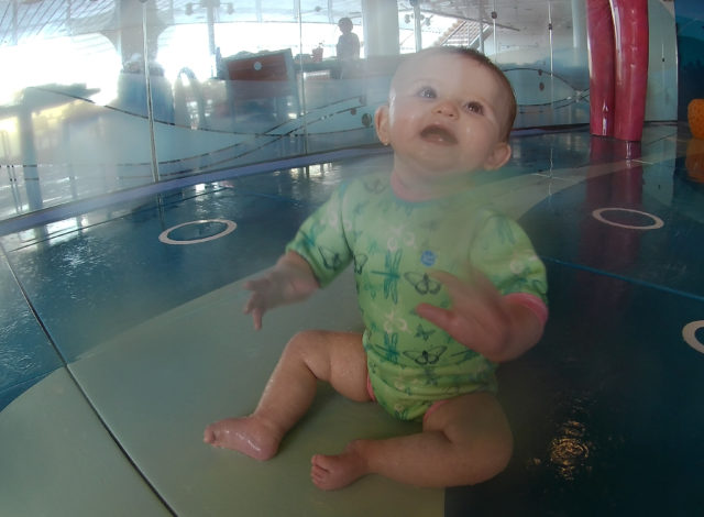 Evie exploring Nemo's Reef onboard the Disney Dream.