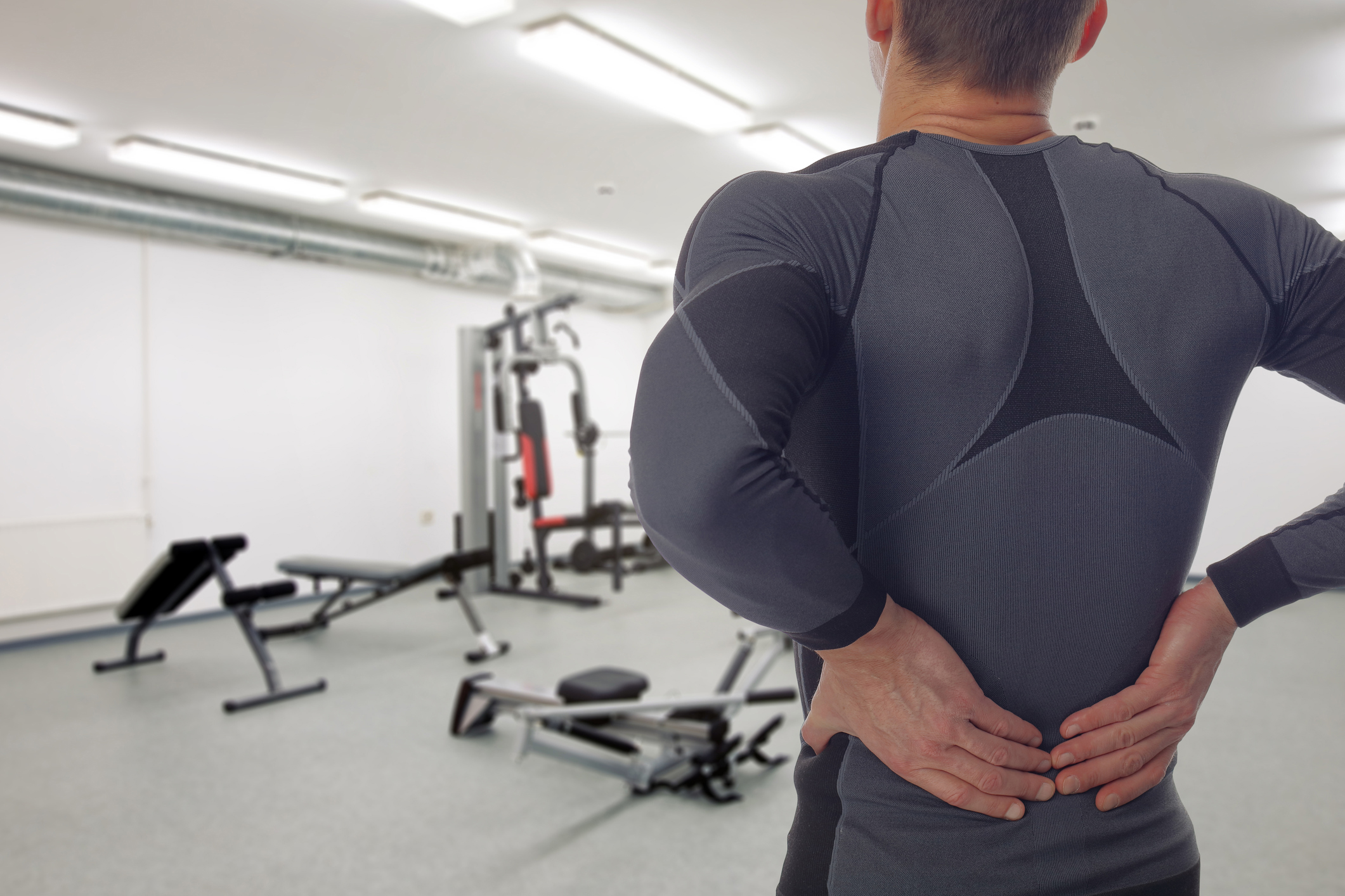backpain in the gym (Thinkstock/PA)