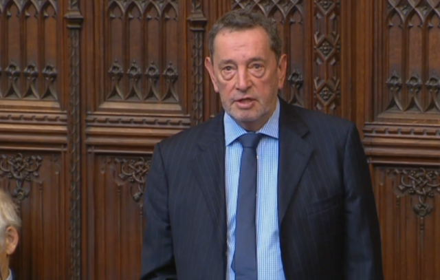 Labour peer Lord Blunkett addresses the debate