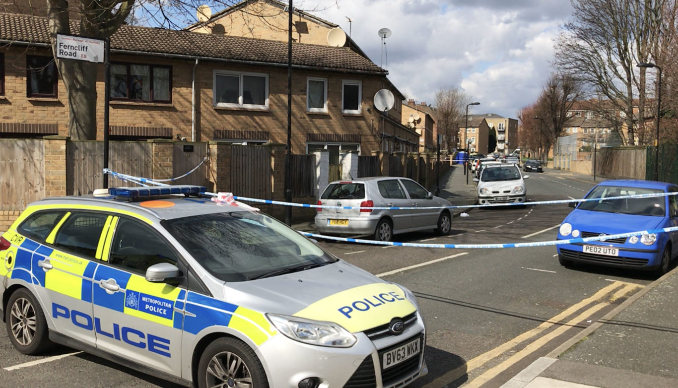 Police at the scene in Hackney, east London (Jamie Johnson/PA)