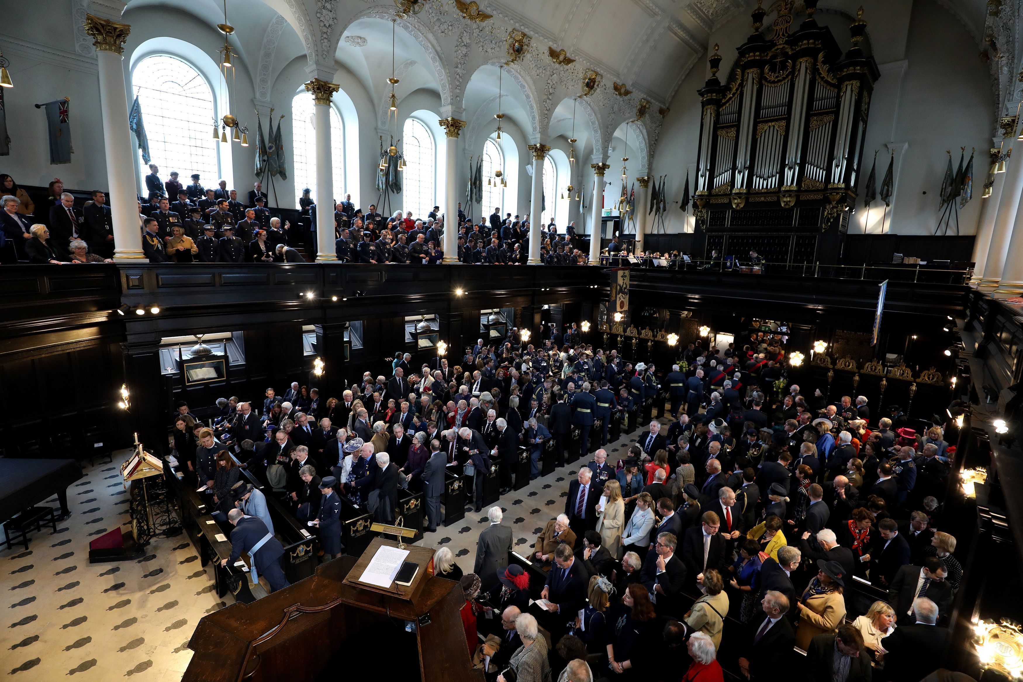 The Founders' Day Service at St Clement Danes Church in London (Steven Paston/PA)