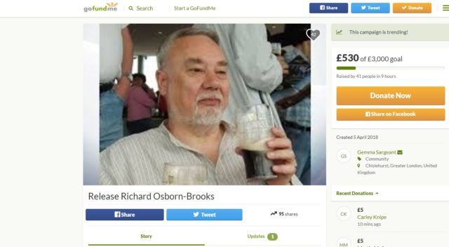 Fundraising page set up for Richard Osborn-Brooks (GoFundMe/PA)