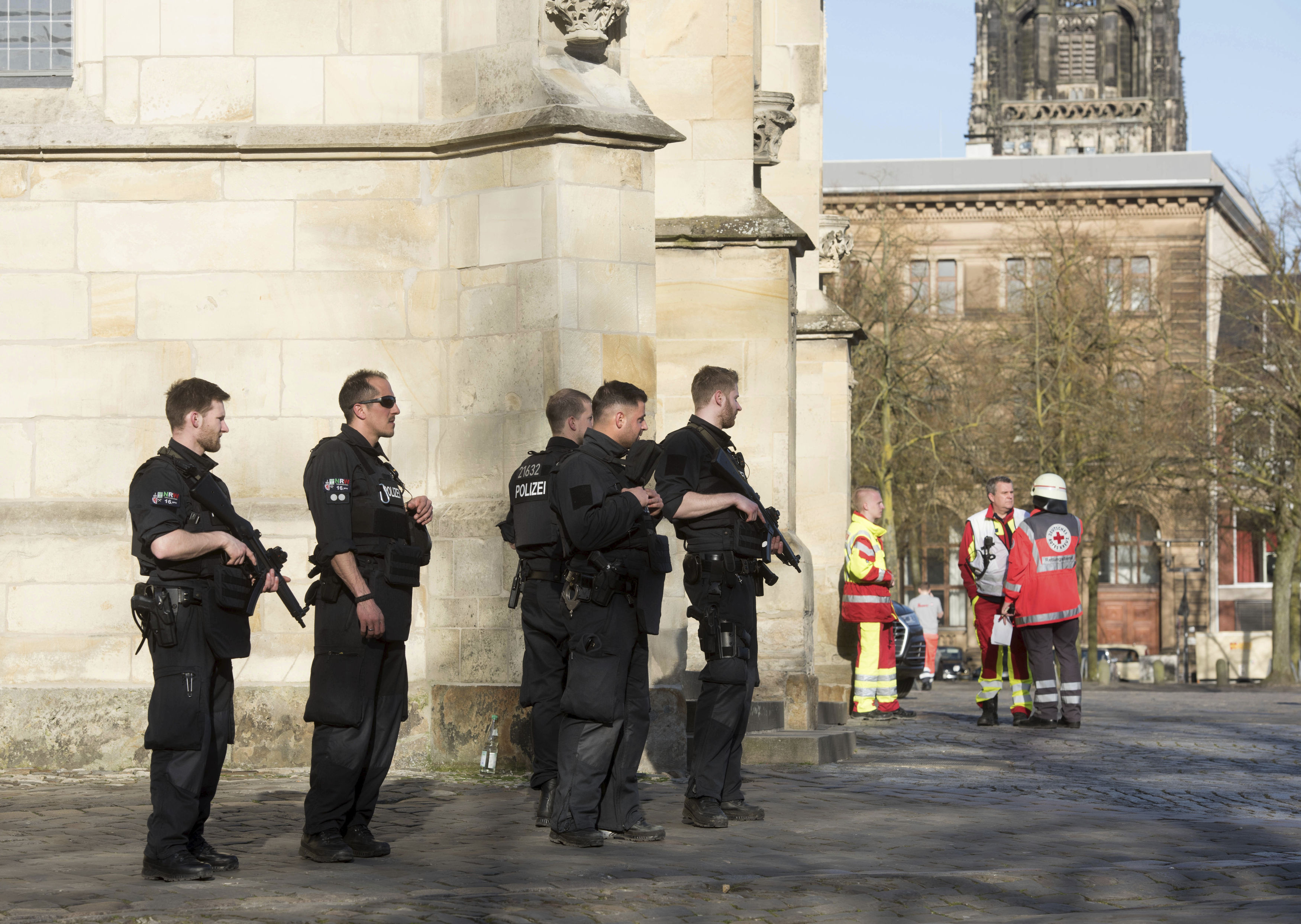 Police on patrol in Munster (Bernd Thissen/dpa via AP)