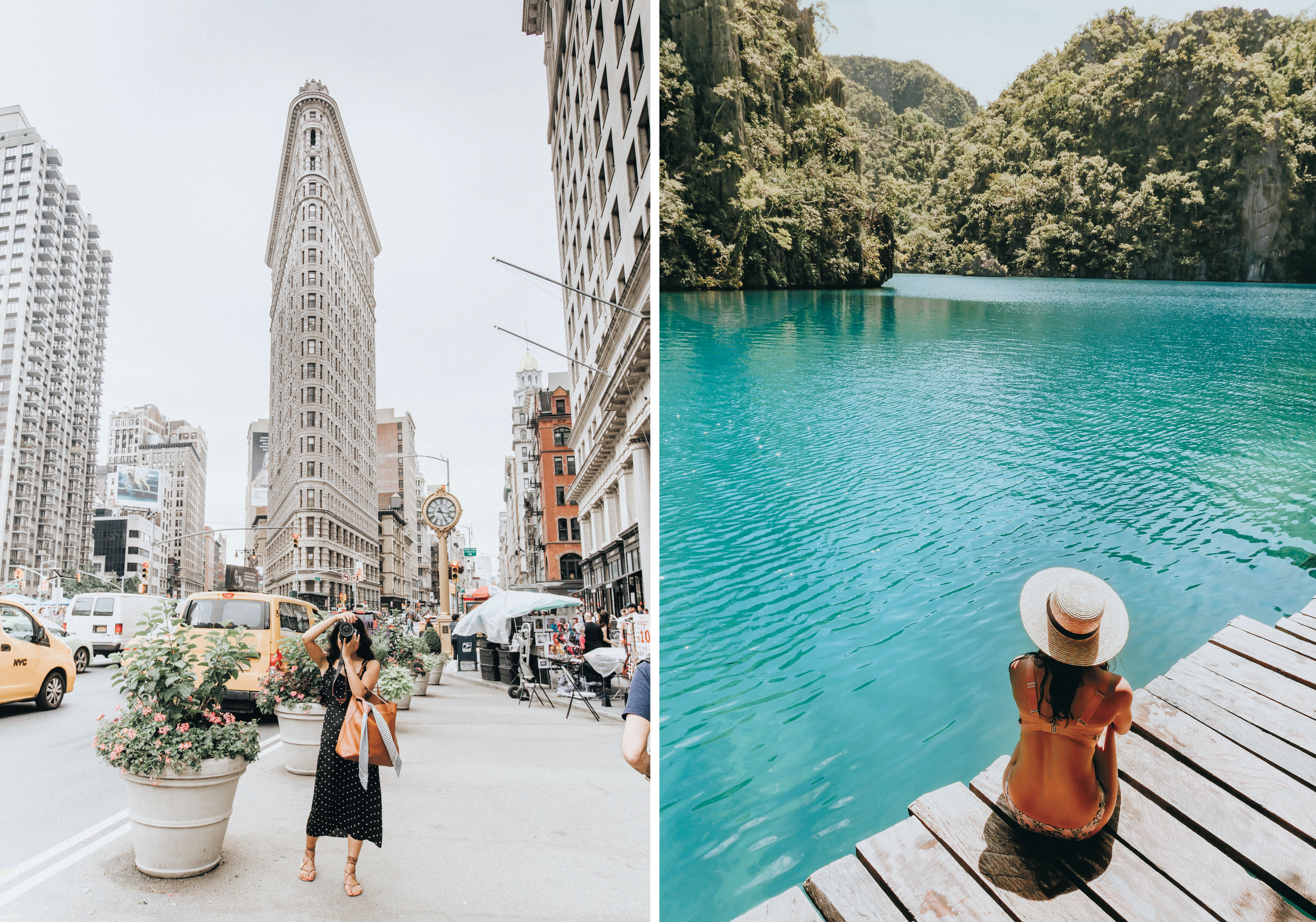 New York and Coron (Aubrey Daquinag/PA)