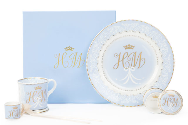 The Royal Collection's official wedding china (Royal Collection Trust/Her Majesty Queen Elizabeth II 2018/PA)