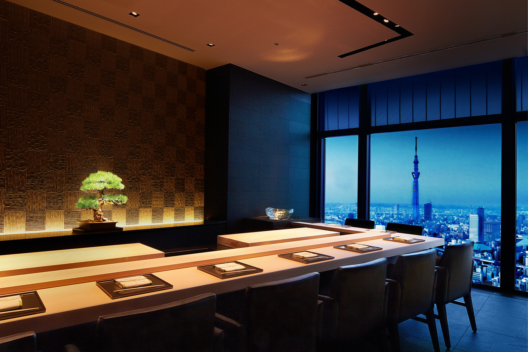 Interior of Sushi SORA at the Mandarin Oriental, Tokyo (Mandarin Oriental/PA)