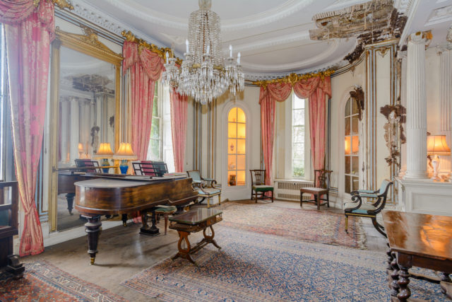 The eight-bedroom mansion boasts large rooms, two kitchens, one described as being in "poor condition", a large boiler room and a servants' hall. (Knight Frank/PA)