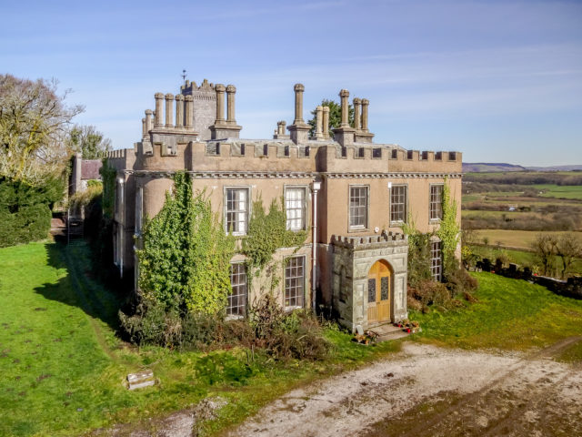 The property enjoys a "dominating position above woods and the River Thaw with far-reaching views over the Vale of Glamorgan to the Bristol Channel and Somerset Hills beyond", according to the property particulars. (Knight Frank/PA)