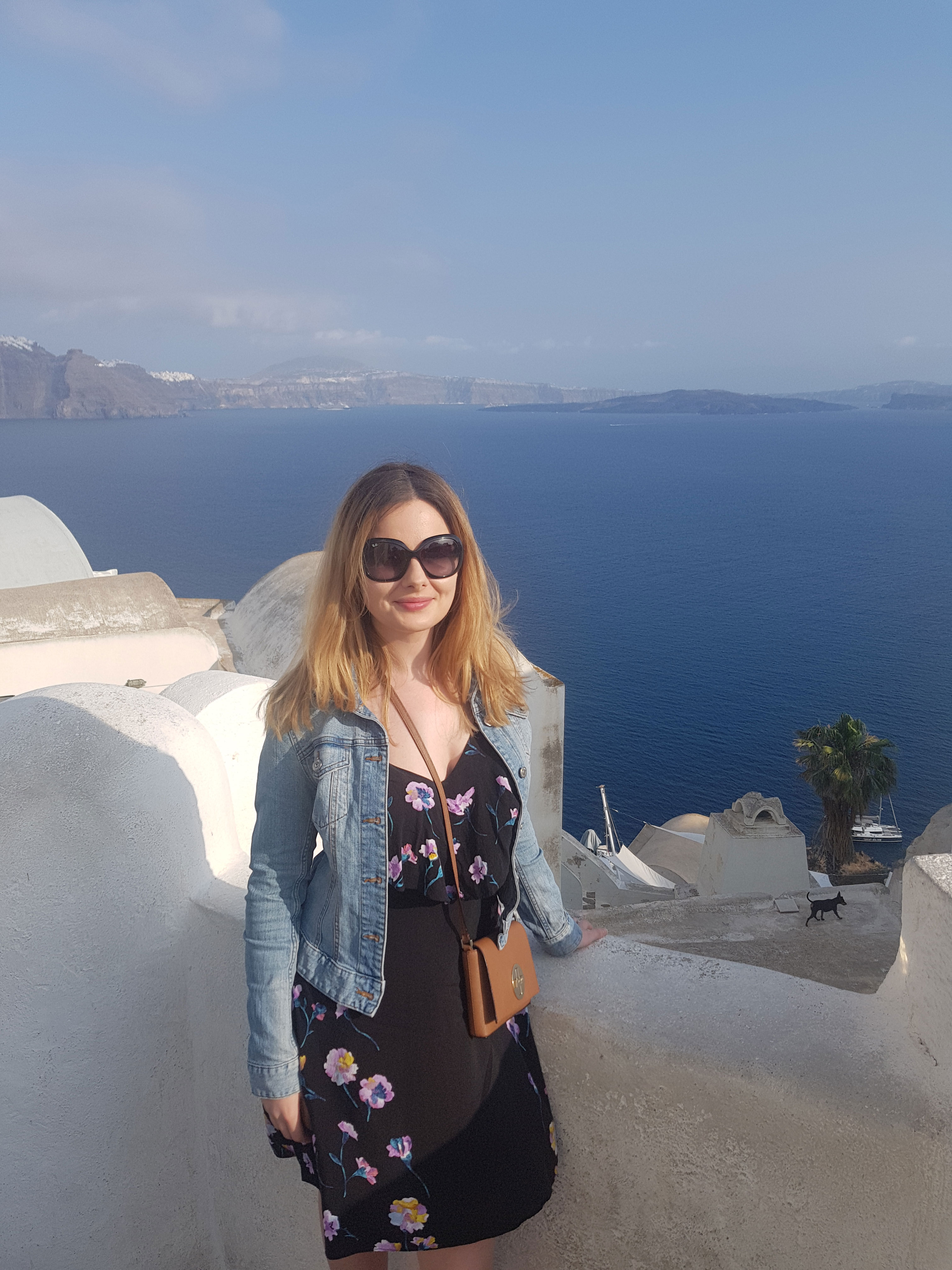Laura in Santorini