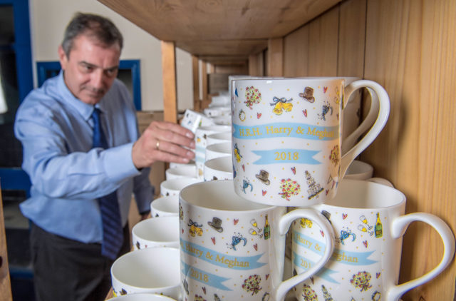 Milly Green royal wedding mugs are produced for John Lewis in Stoke (John Lewis/PA wire)