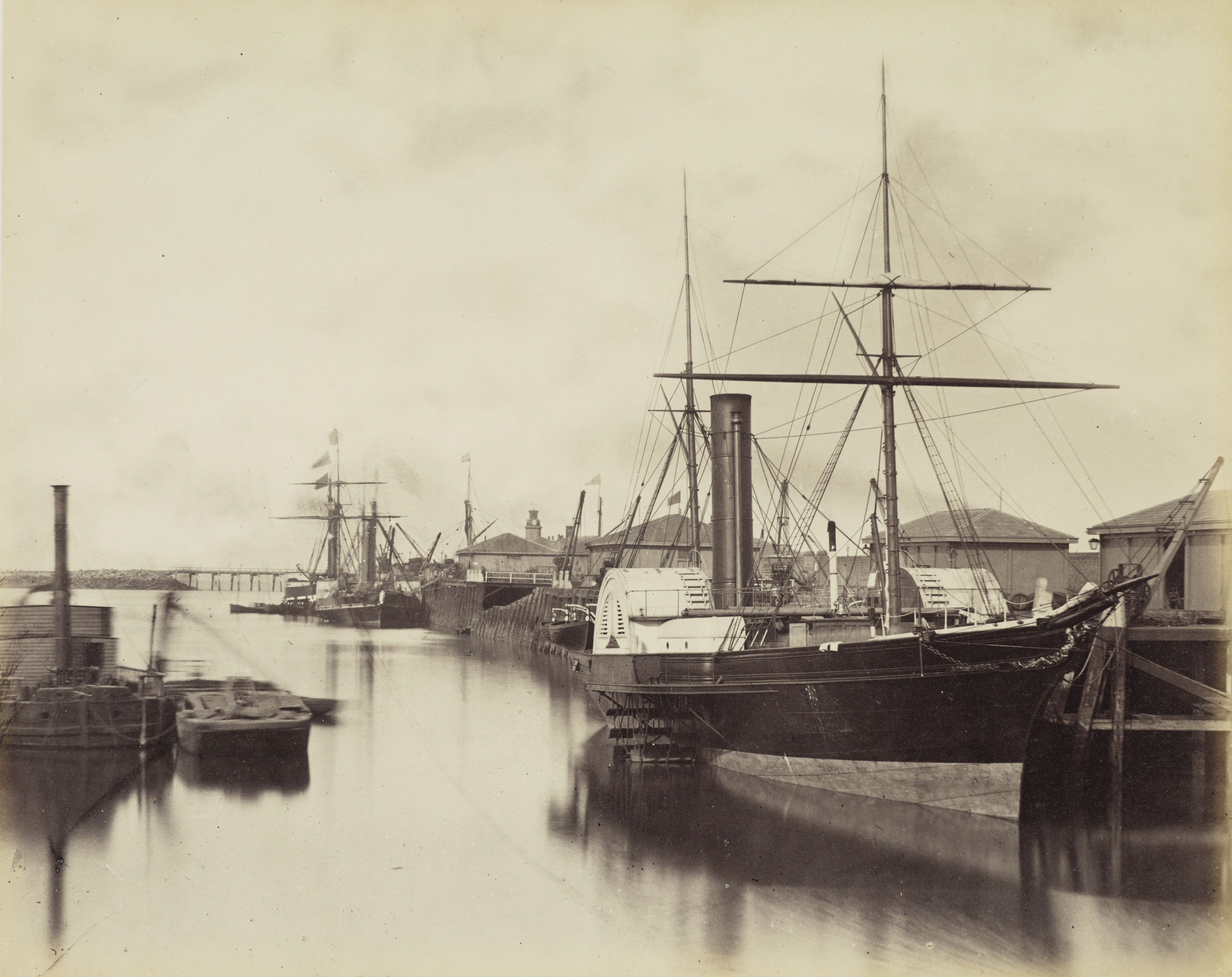Ships in Granton Harbour near Edinburgh (National Library of Scotland/National Galleries of Scotland/PA)