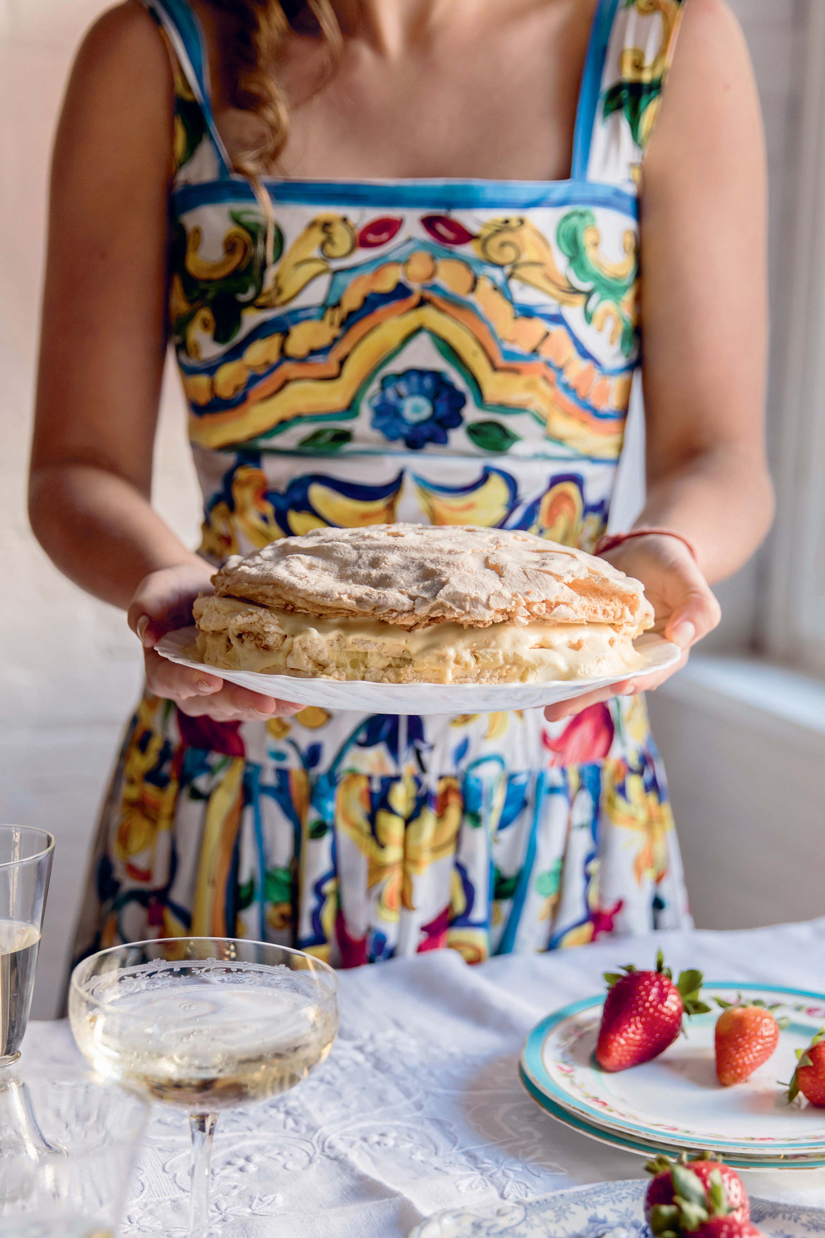 Zabaione and meringue semifreddo