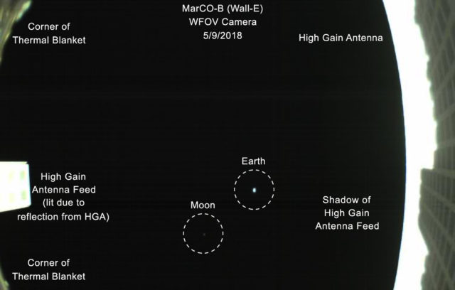 The photo was taken 21,371 miles from Earth (Nasa/JPL-Caltech)