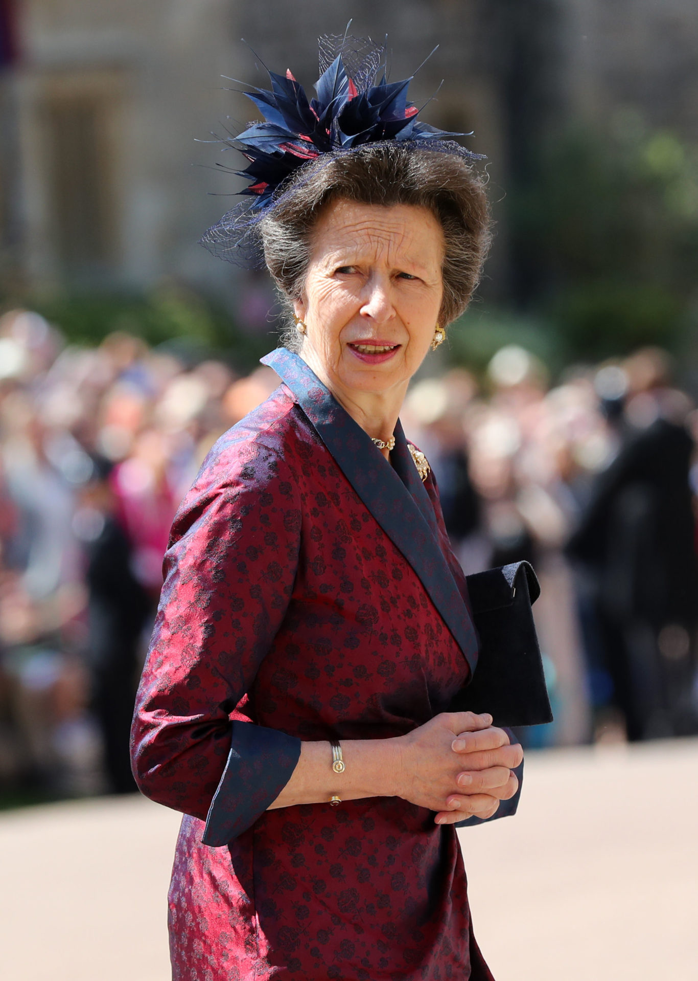 The Princess Royal in a striking outfit (Gareth Fuller/PA)
