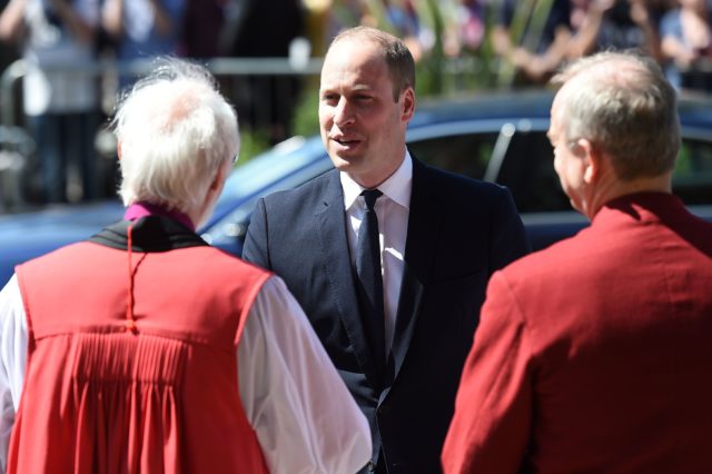 The Duke of Cambridge arrives for the Manchester Arena National Service of Commemoration at Manchester Cathedral to mark one year since the attack on Manchester Arena. Photo credit should read: Paul Ellis/PA Wire