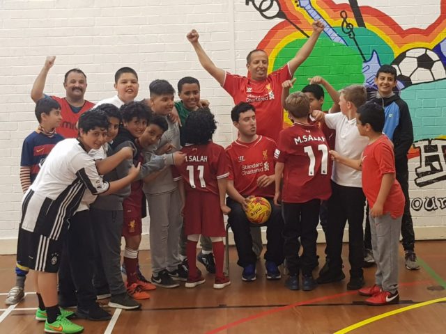 Youngsters at Liverpool's Arabic Centre are all Mohamed Salah fans.