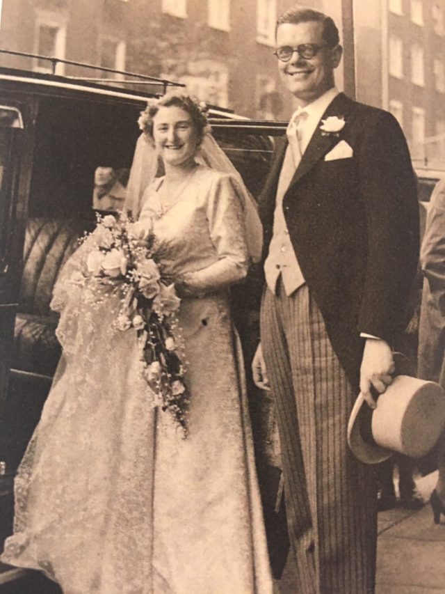 Rosemary Powell and husband Selwyn on their wedding day in 1952 (Royal British Legion/PA)