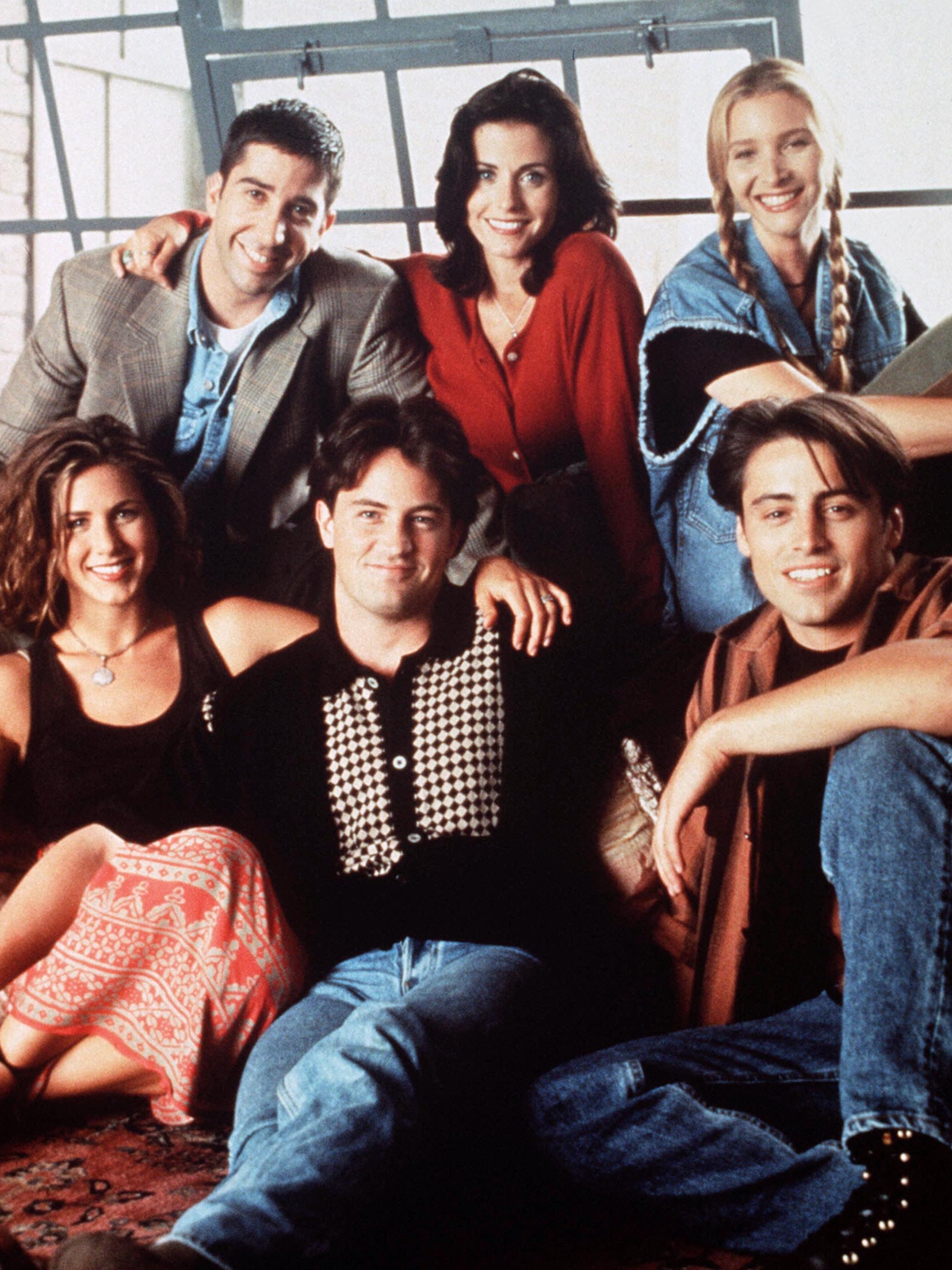 LeBlanc with the rest of the Friends cast