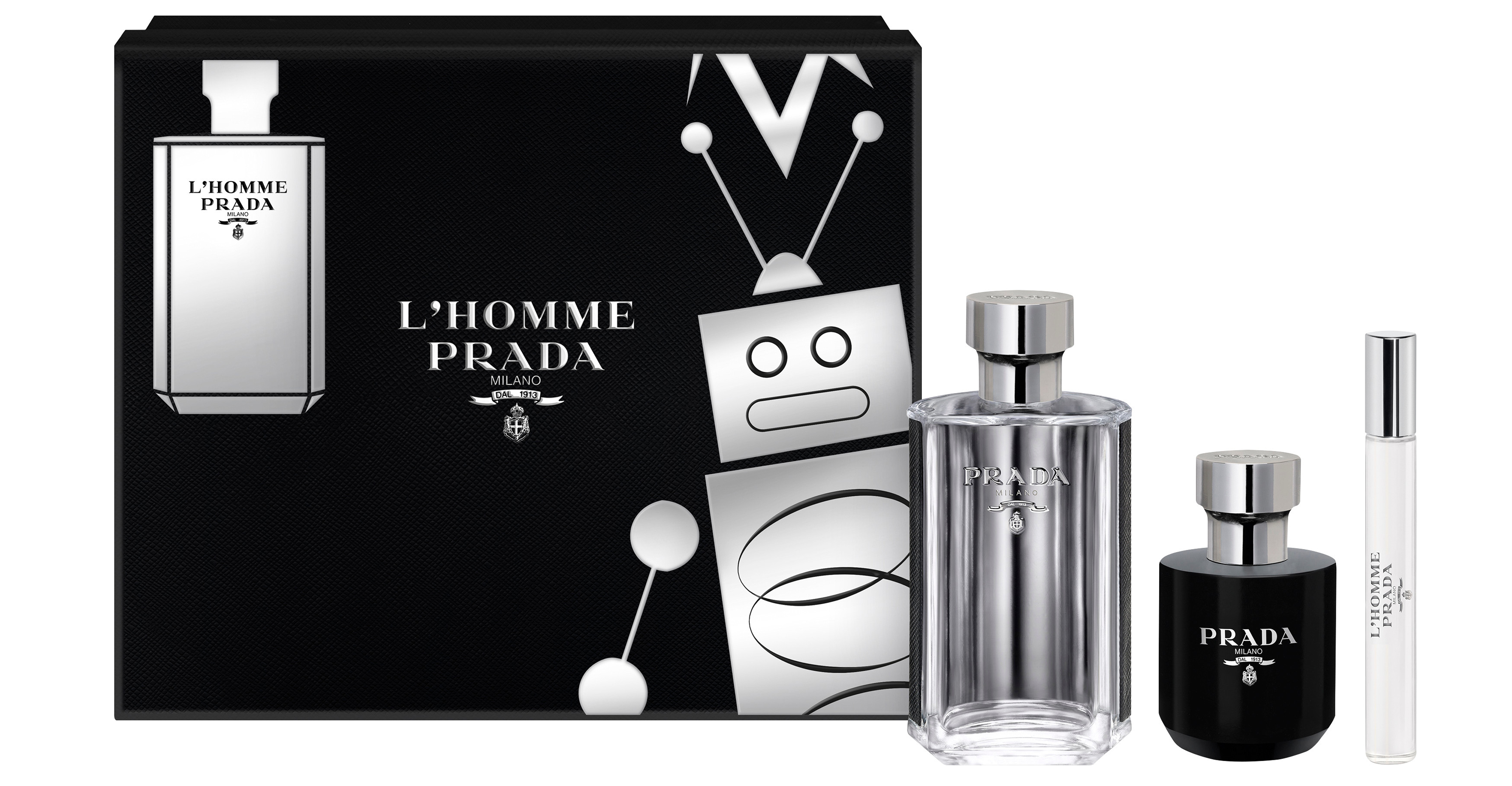 Prada L'Homme Eau de Toilette Spray 100ml Gift Set